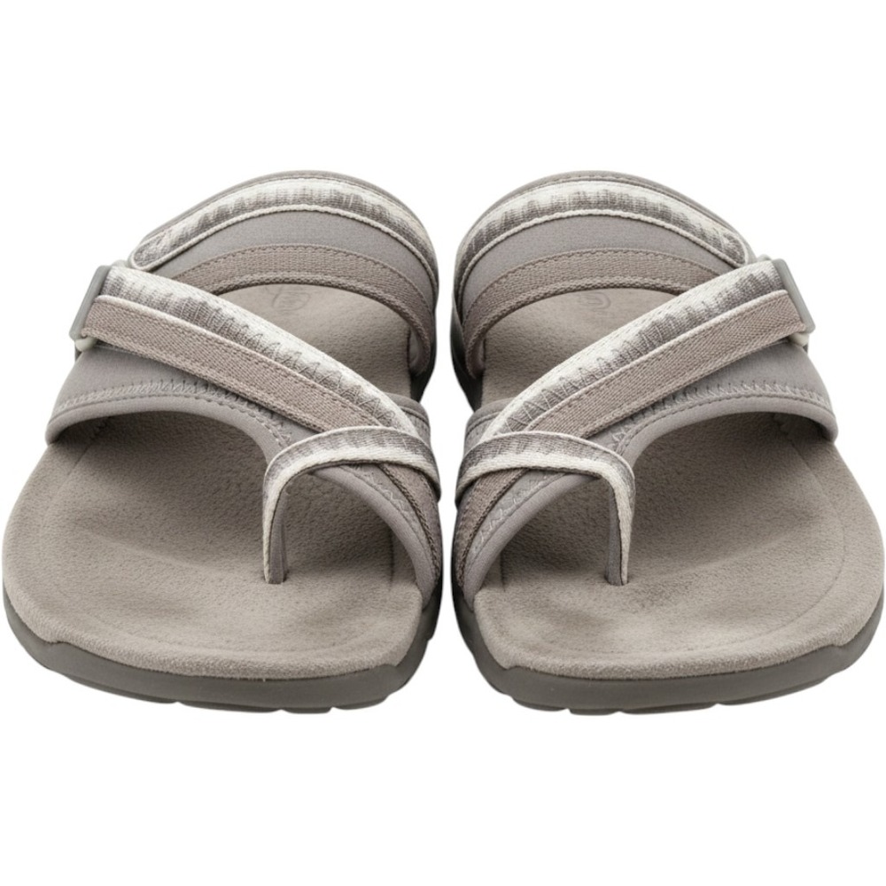 Merrell Terran 3 Cush Post Sandals Moon Grey Womens 8 J002732W Toe Loop Slides
